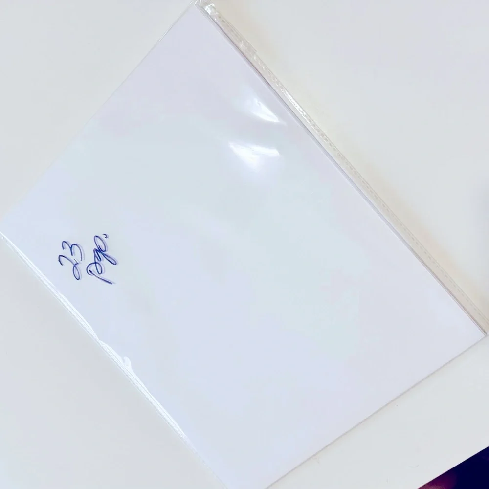 White Silk Matte Thick Heavy Card Stock Paper Inkjet Printer 8.5”x11” - 23 Pgs